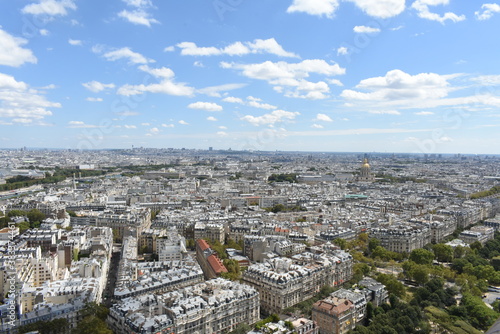 cityscape view from the eiffel tower paris france