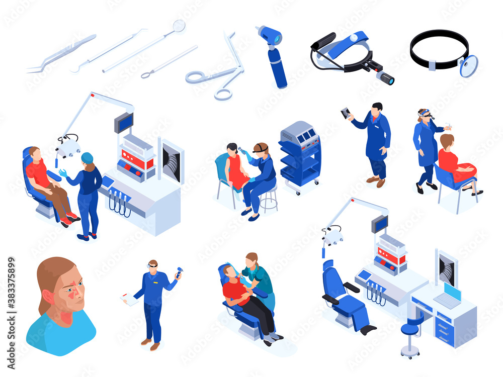 ENT Specialist Icon Set ENT Specialist Icon Set