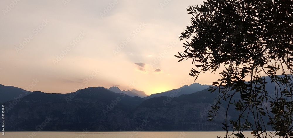 Sunset over Lake Garda
