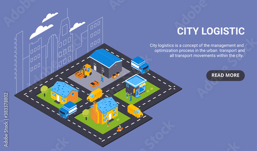 City Logistics Horizontal Banner