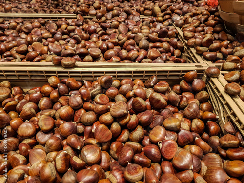 Lots of chestnuts for sale