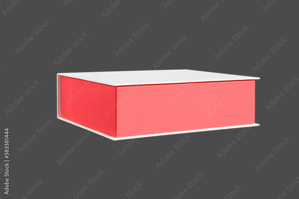 Large red packing box