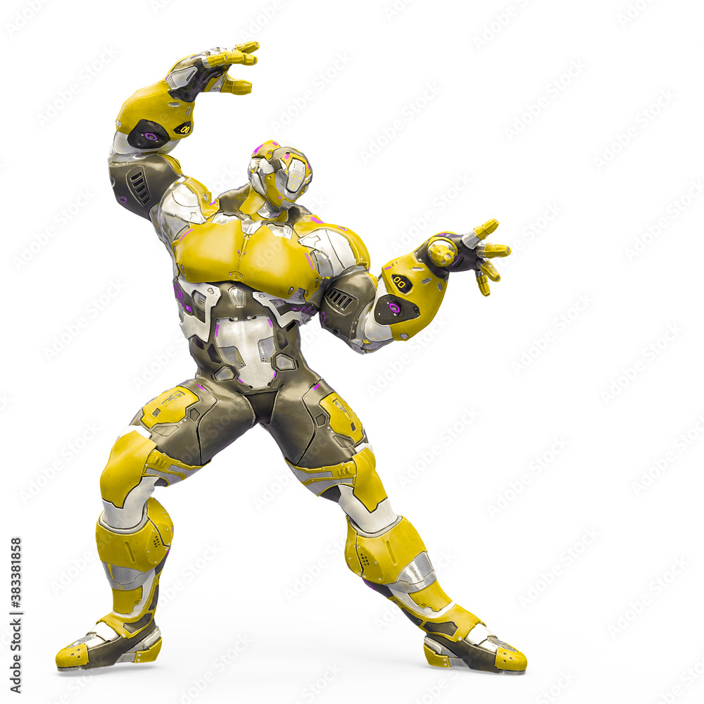 futuristic astronaut is doing a pin up pose in white background futuristic astronaut is doing a pin up pose in white background