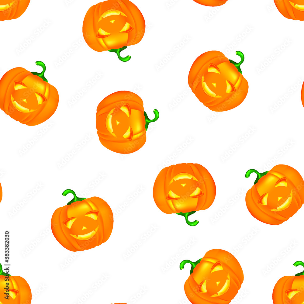 Halloween pumpkin seamless pattern vector illustration. Background pumpkin for design. Halloween symbol. Halloween pumpkin seamless pattern vector illustration. Background pumpkin for design. Halloween symbol.