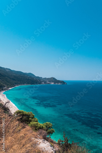 Beach on the Ionian sea, Lefkada island, Greece. © alexandermils