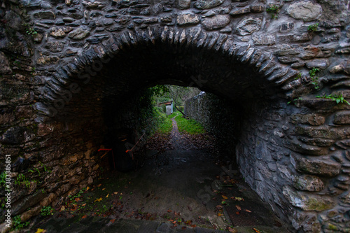 path in the tunnel