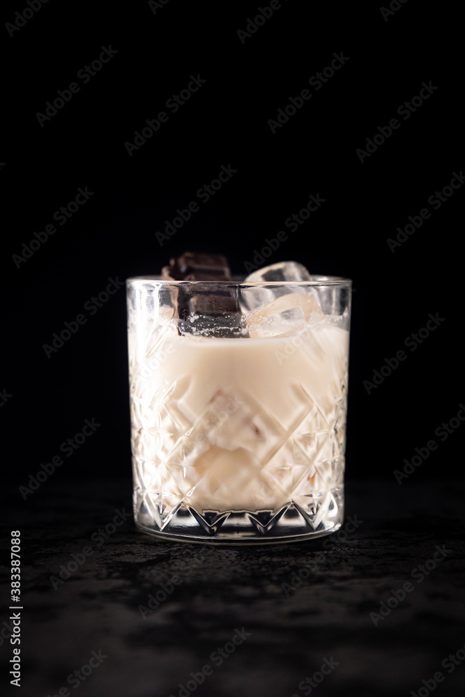 Cocktail on black background menu layout restaurant bar vodka wiskey tonic Cocktail on black background menu layout restaurant bar vodka wiskey tonic
