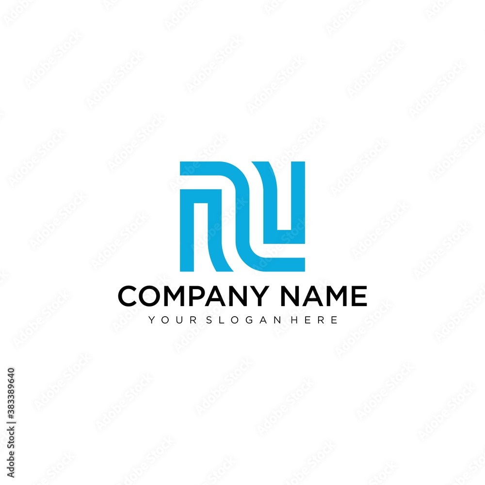 Letter N Icon Vector Logo Template Illustration Design.