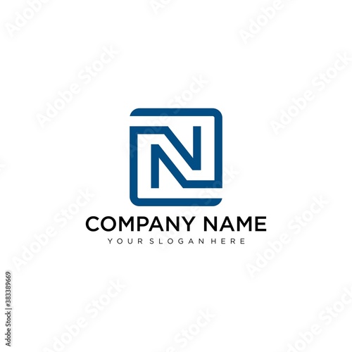 Letter N Icon Vector Logo Template Illustration Design.