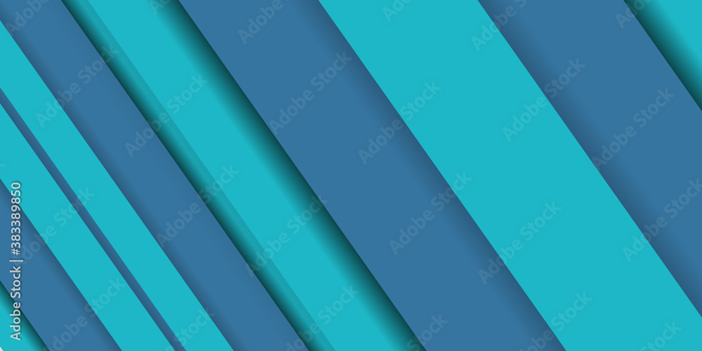 Fototapeta premium Modern green blue white abstract presentation background with overlap layers. Brochure template flyer design vector background 