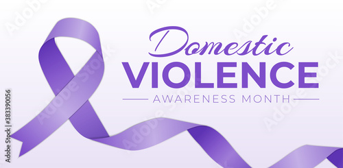 Domestic Violence Awareness Month Background Design