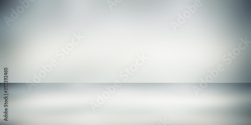 soft gray studio room background, grey floor backdrop with spotlight 