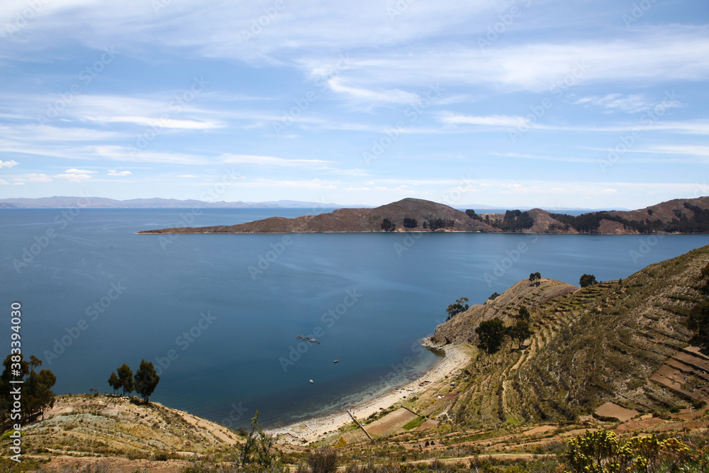 Hills at Isla Del Sol in Lake Titicaca