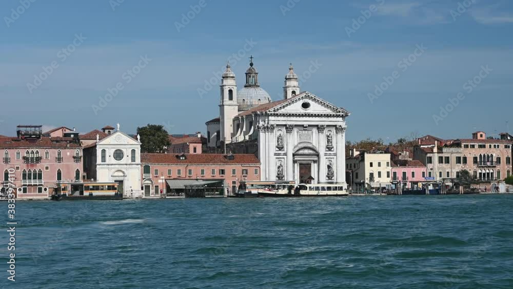 Venice, Italy - Historic buildings between the canals of the lagoon city Venice, Italy - Historic buildings between the canals of the lagoon city