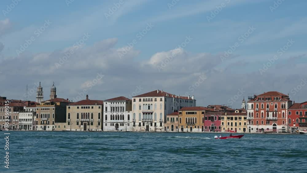 Venice, Italy - Historic buildings between the canals of the lagoon city Venice, Italy - Historic buildings between the canals of the lagoon city