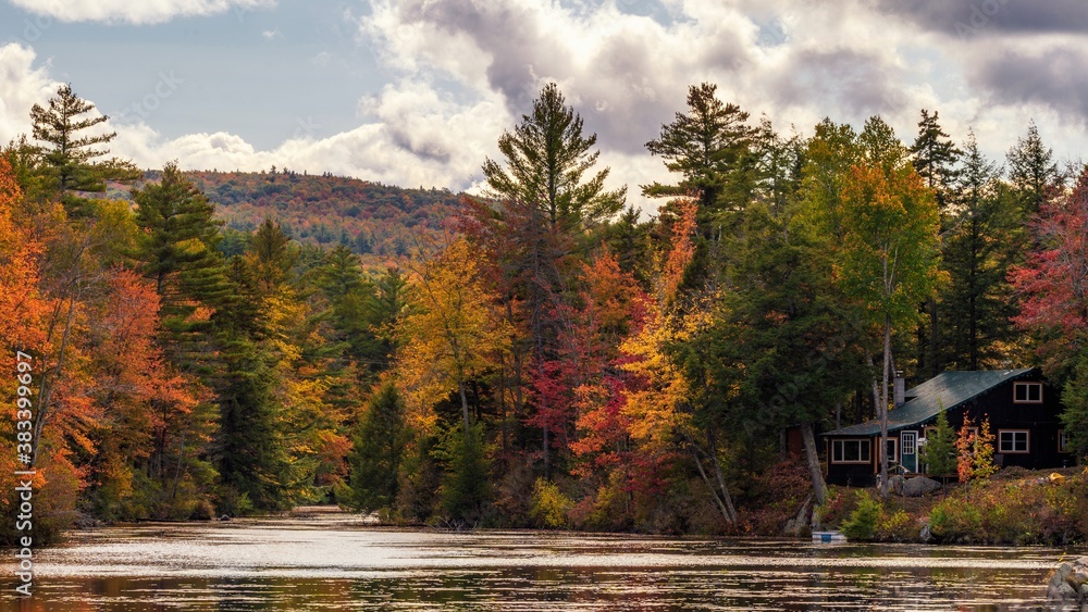 A lake in New Hampshire in the Fall.