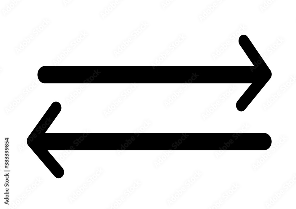 Compare arrows icons. Compare characteristics and parameters of products vector icon Compare arrows icons. Compare characteristics and parameters of products vector icon