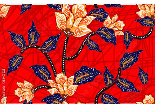Batik Indonesian: is a technique of wax-resist dyeing applied to whole cloth, or cloth made using this technique originated from Indonesia.