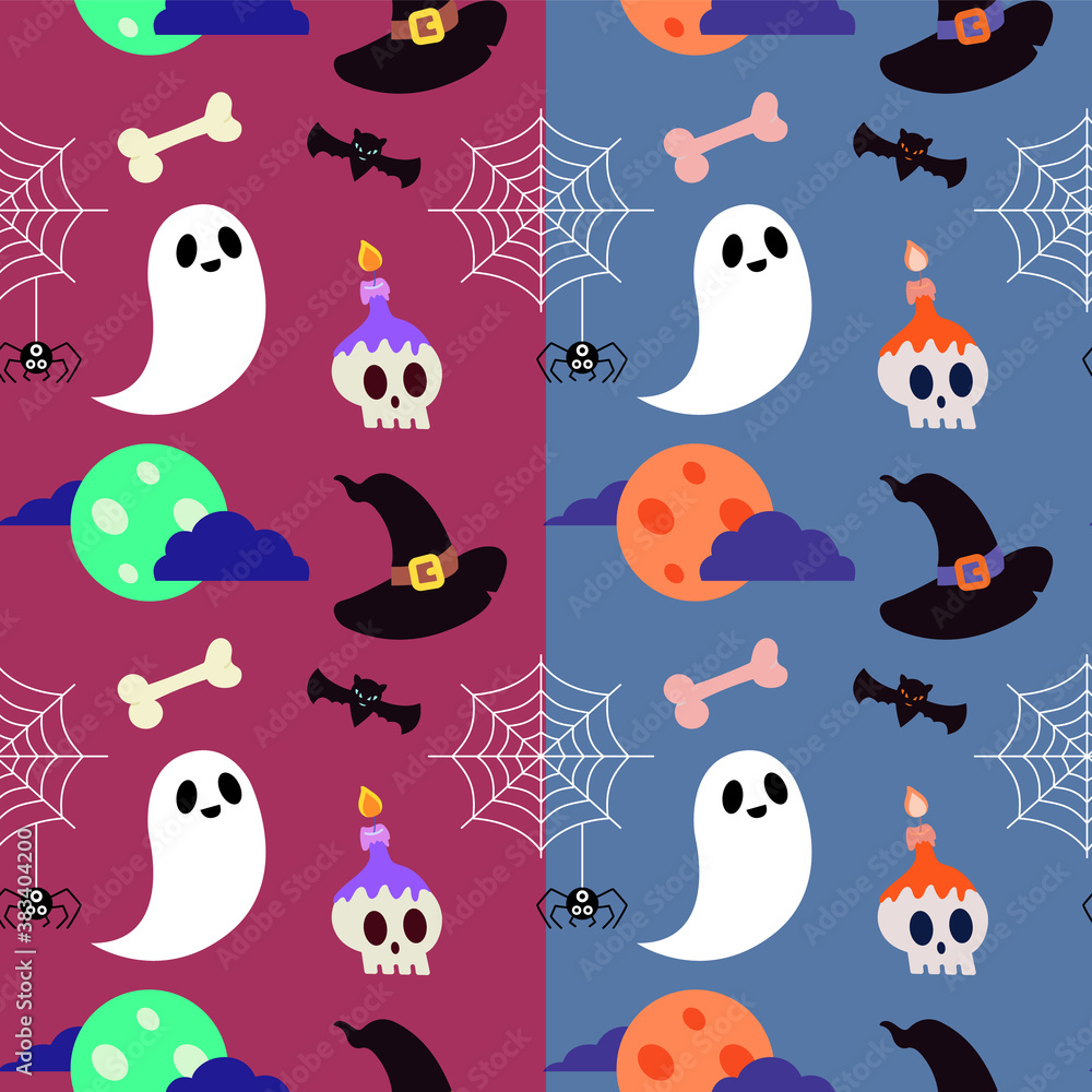 halloween pattern with ghosts halloween pattern with ghosts