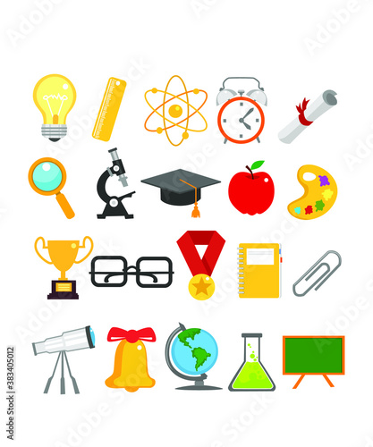 science icon set in vector