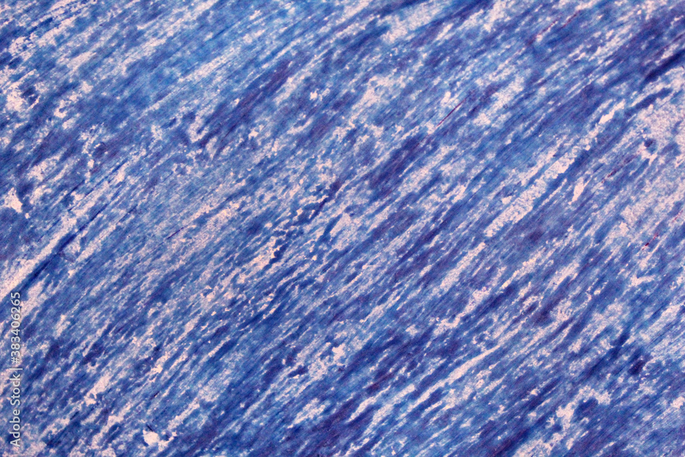 Crayon texture ocean blue background