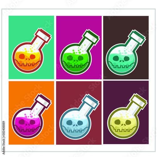 halloween mascot cartoon in vector