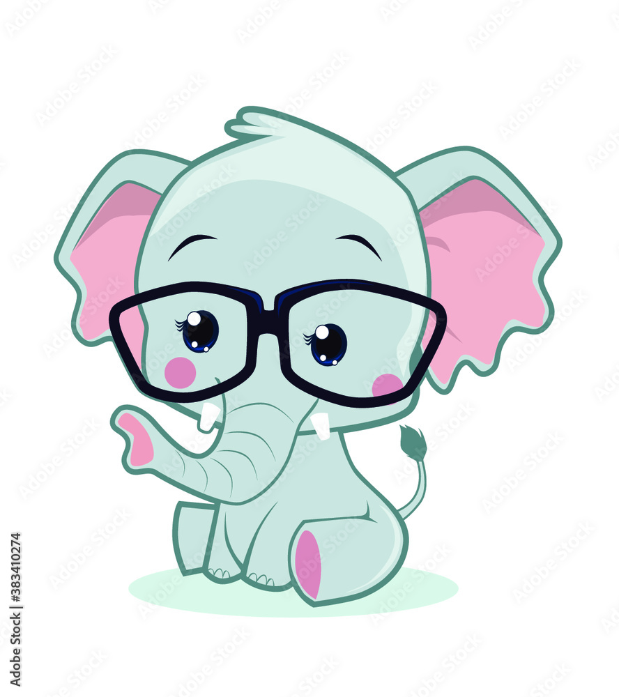 cute elephant mascot cartoon in vector cute elephant mascot cartoon in vector