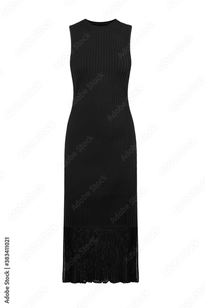 Festive black dress without sleeves Festive black dress without sleeves