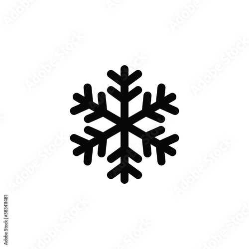 Ice crystal icon vector isolated on white, logo sign and symbol.