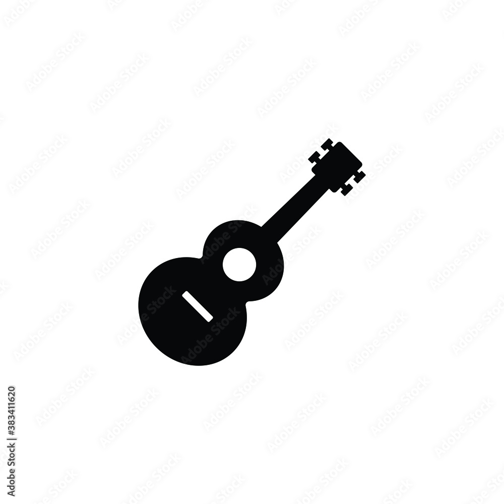 Guitar icon vector isolated on white, logo sign and symbol. Guitar icon vector isolated on white, logo sign and symbol.