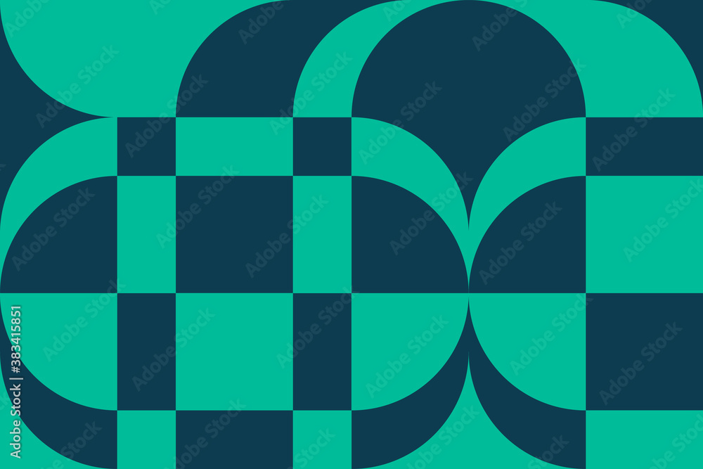 Abstract vector geometric pattern, background design in Bauhaus style, for web design, business card, invitation, poster, cover.