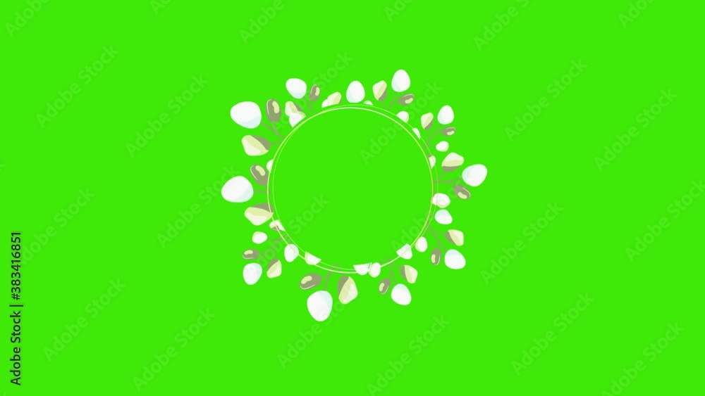 rotating flower frame