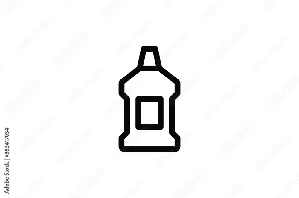 Dental Outline Icon - Tooth Rinses Dental Outline Icon - Tooth Rinses