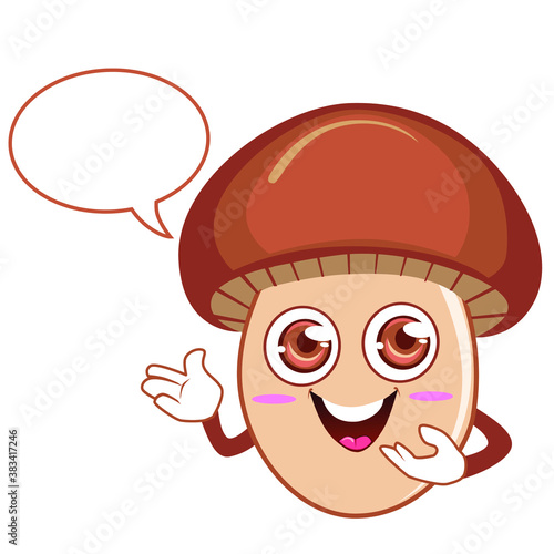 Wallpaper Mural mushroom mascot cartoon in vector Torontodigital.ca