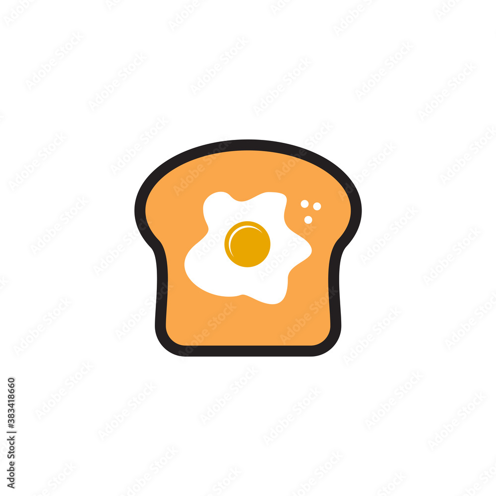 Scrambled egg logo design template Scrambled egg logo design template