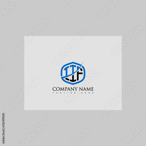 IIF Letter Logo Design Cross Monogram Icon. photo