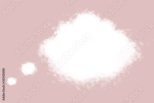 cloud on pink background,idea box concept