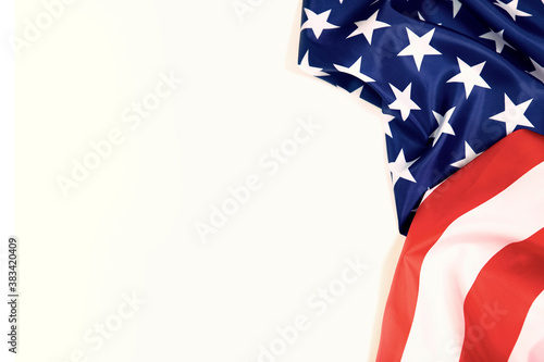 Closeup of American flag