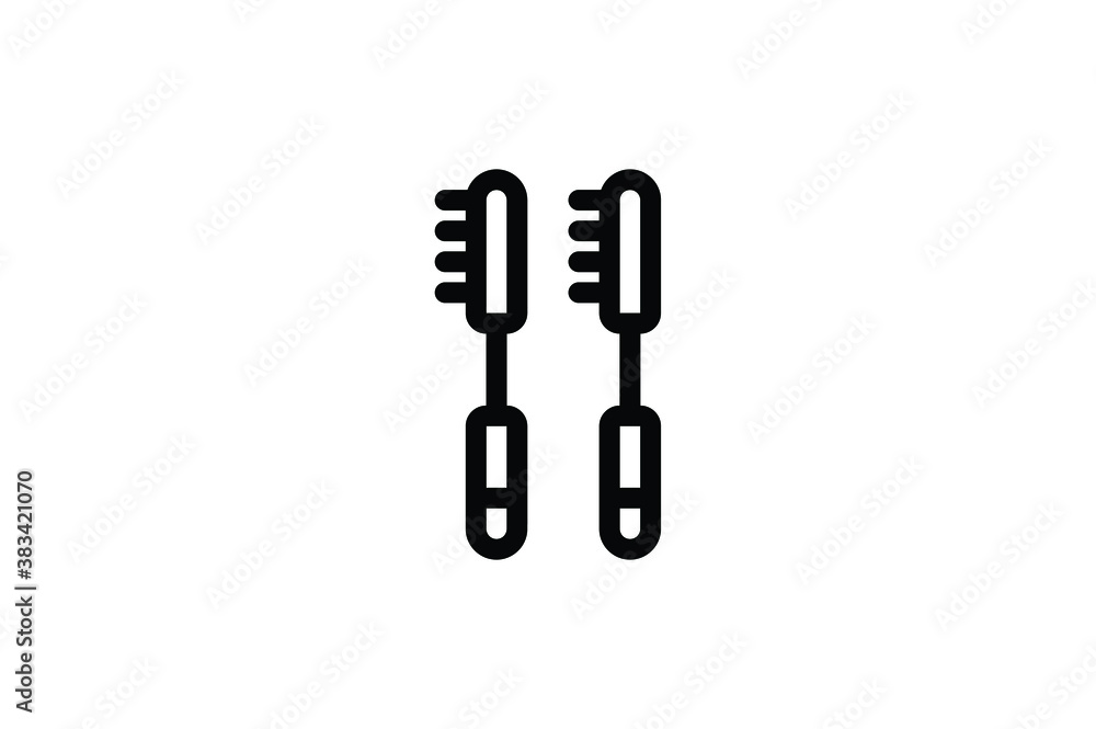 Dental Outline Icon - Tooth Brush Dental Outline Icon - Tooth Brush