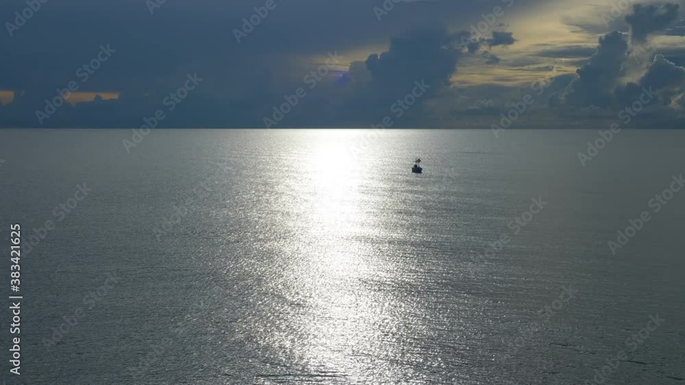 Morning sea background with rain cloud Asia Thailand Morning sea background with rain cloud Asia Thailand