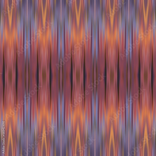 Wallpaper Mural Ikat Abstract Blur Seamless Pattern Ethnic Swatch. High quality illustration. Smudged boho traditional ikat thread design. Fuzzy abstract blobs. Torontodigital.ca