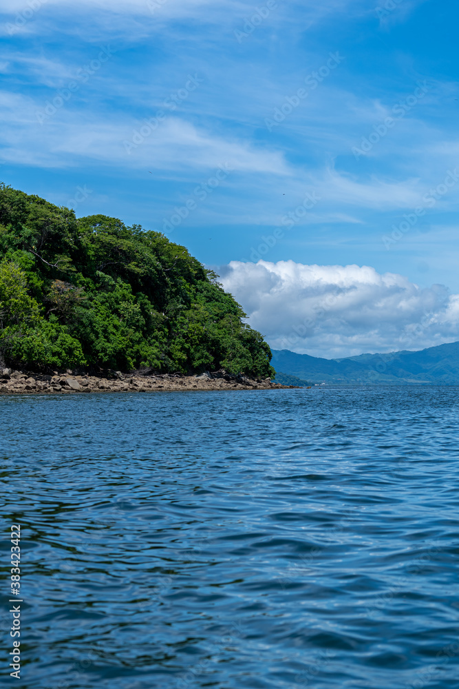 Beautiful view of the San Lucas Island in Costa Rica and its wild life Beautiful view of the San Lucas Island in Costa Rica and its wild life