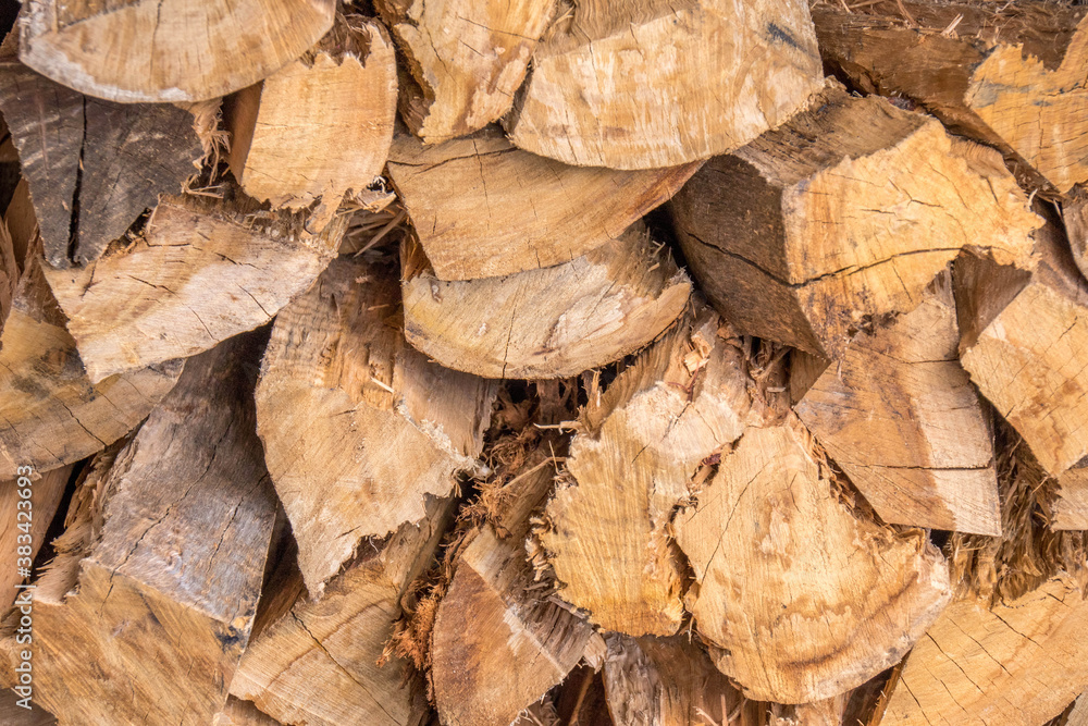 Full frame image of chopped firewood image for background use Full frame image of chopped firewood image for background use