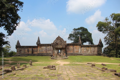Cambodia. Preah Vihear temple. The temple is located on the border with Thailand, on a mountain whose height is 627 meters. Because of this temple, from 2008 to 2011, there was a military conflict 