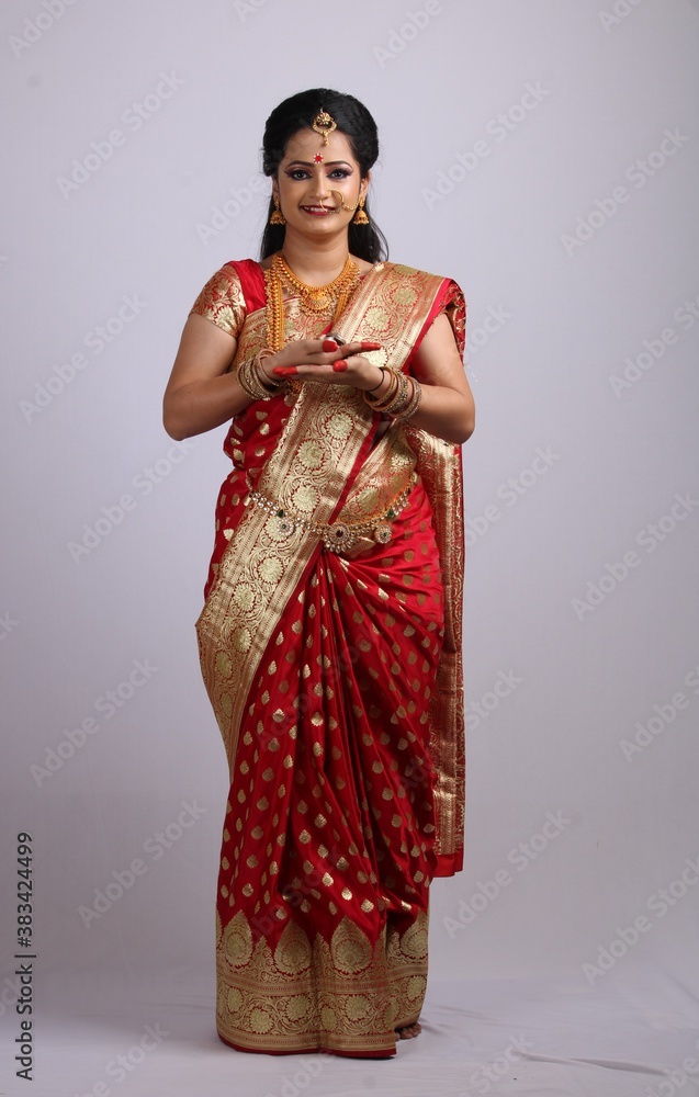 Indian Godess of prosperity / Lakshmi isolated on white. Indian Godess of prosperity / Lakshmi isolated on white.