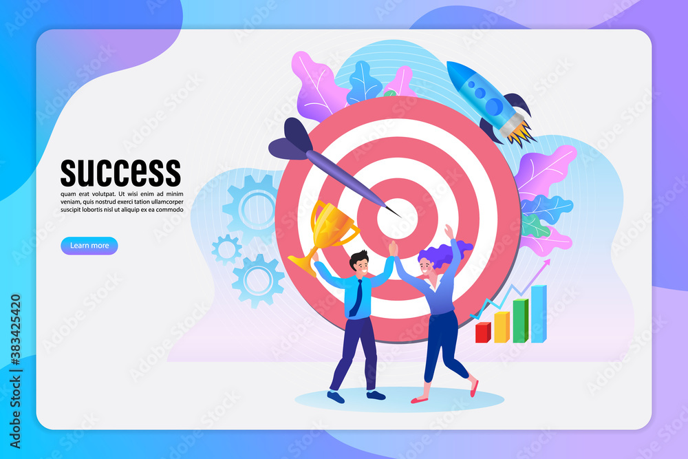 digital marketing, internet advertising flat vector illustration. Growing graph and target as successful entrepreneurship metaphor. digital marketing, internet advertising flat vector illustration. Growing graph and target as successful entrepreneurship metaphor.