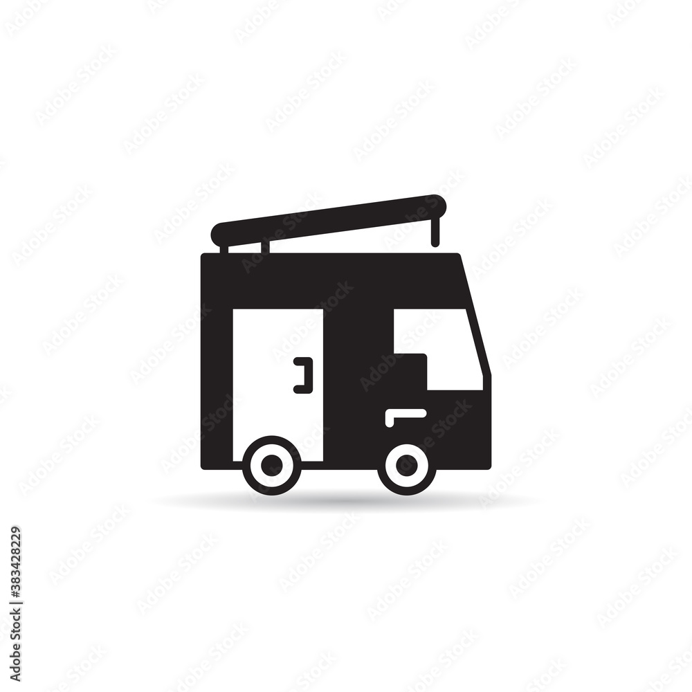RV car, motorhome icon vector illustration RV car, motorhome icon vector illustration