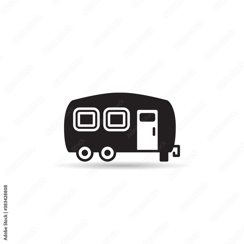 RV car, motorhome icon vector illustration RV car, motorhome icon vector illustration