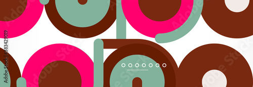 Circles and lines abstract background for covers, banners, flyers and posters and other templates