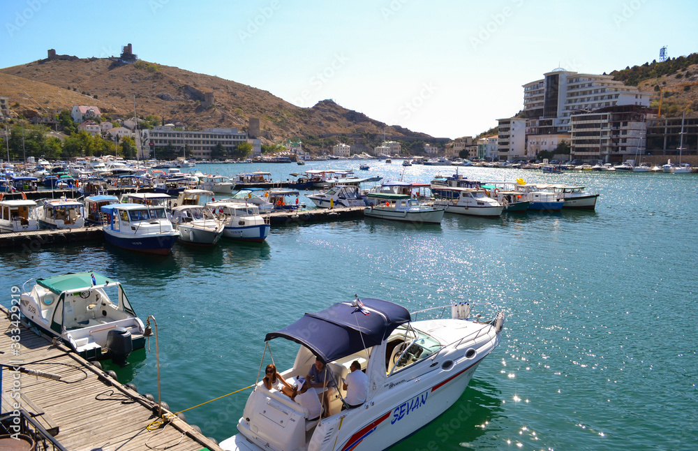 Balaklava Bay is a Crimean resort. Port for ships.The Peninsula Of The Crimea, Sevastopol.